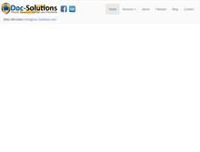 Tablet Screenshot of doc-solutions.com